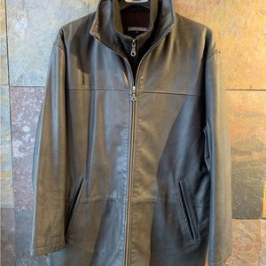 Anthropology Isabella Bird Leather Coat